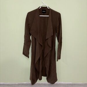 Express Women’s Olive Green Long Line Belted Jacket Size XS